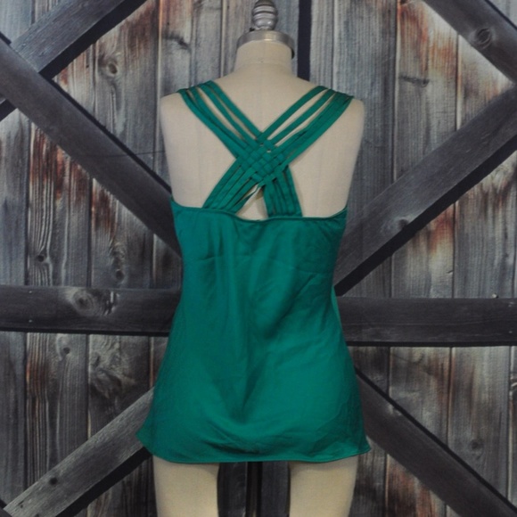Banana Republic Tops - Banana Republic Green Weave Back Top